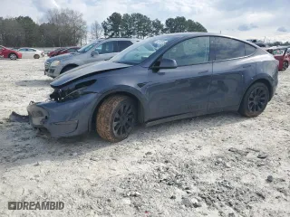 2022 Tesla Model Y Long Range with VIN 7SAYGDEE3NF481223, listed as a Copart auction lot 48732885 with 50,850 mi miles and Salvage Title. Bid and sale history available at carsss.com. Image 1.