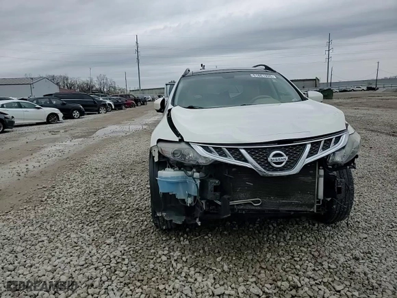 2014 Nissan Murano SL with VIN JN8AZ1MW2EW509658, listed as a Copart auction lot 51861935 with 154,301 mi miles and Salvage Title. Bid and sale history available at carsss.com. Image 12.