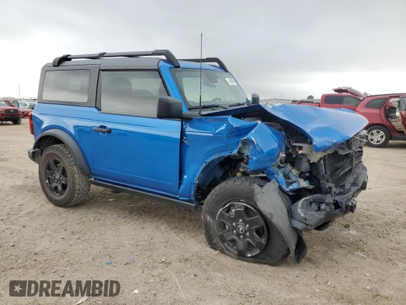 2024 Ford Bronco with VIN 1FMDE1AP9RLA70527, listed as a Copart auction lot 47448755 with 2,904 mi miles and Salvage title. Bid and sale history available at DreamBid. Image 4.