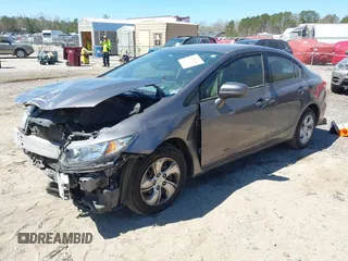 2015 Honda Civic Sedan LX with VIN 19XFB2F57FE030308, listed as a IAAI auction lot 41858216 with 190,293 mi miles. Bid and sale history available at carsss.com. Image 2.