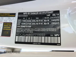 2020 Mercedes-Benz GLC 300 z VIN WDC0G8EB0LF715022, wystawiony jako Copart lot #54675145 z przebiegiem Nie podano mil oraz Czysty tytuł • Clean title. Historia ofert i sprzedaży dostępna na DreamBid. Obrazek 13.