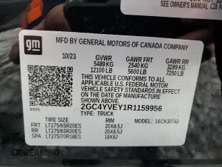 2024 Chevrolet Silverado 3500HD High Country with VIN 2GC4YVEY1R1159956, listed as a Copart auction lot 86298864 with 4,113 mi miles and Non Repairable. Bid and sale history available at carsss.com. Image 13.