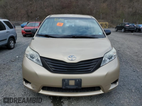 2012 Toyota Sienna with VIN 5TDZK3DC1CS260416, listed as a Copart auction lot 52860155 with 140,714 mi miles and Salvage Title. Bid and sale history available at carsss.com. Image 5.