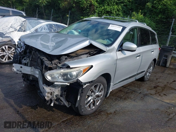 2015 Infiniti QX60 with VIN 5N1AL0MM8FC511242, listed as a IAAI auction lot 42577329 with 144,140 mi miles and . Bid and sale history available at DreamBid. Image 16.
