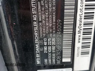 2008 Mercedes-Benz CLK 350 с VIN WDBTK56F88F246009, выставлен на аукционе Copart как лот 43073965 с пробегом 161 324 миль миль и Списание • Salvage title. История ставок и продаж доступна на DreamBid. Изображение 12.