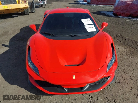 2021 Ferrari F8 z VIN ZFF92LLAXM0268231, wystawiony jako IAAI lot #41442929 z przebiegiem 6157 mil mil oraz . Historia ofert i sprzedaży dostępna na DreamBid. Obrazek 6.
