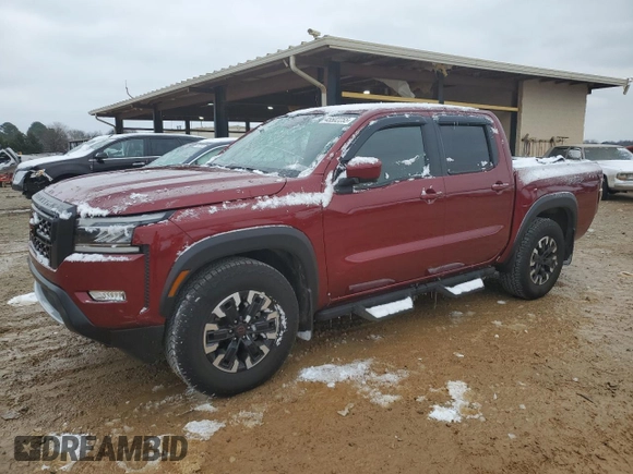 2023 Nissan Frontier SV with VIN 1N6ED1EJ1PN645834, listed as a Copart auction lot 45502255 with 15,619 mi miles and Salvage title. Bid and sale history available at DreamBid. Image 1.