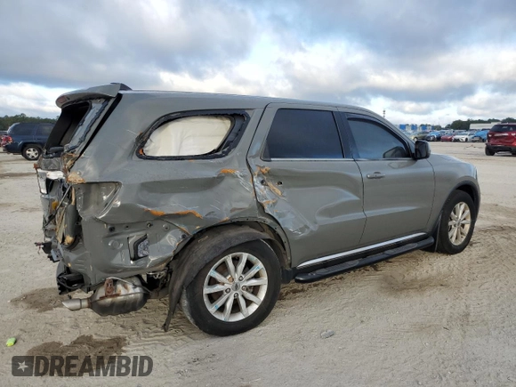 2020 Dodge Durango SXT Plus with VIN 1C4RDHAG6LC107174, listed as a Copart auction lot 81004304 with 80,196 mi miles and Non Repairable. Bid and sale history available at carsss.com. Image 3.