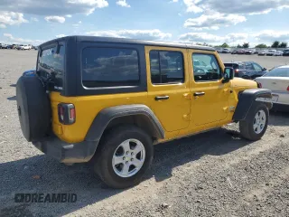 2021 Jeep Wrangler Unlimited Sport with VIN 1C4HJXKN4MW606809, listed as a Copart auction lot 56288484 with 59,561 mi miles and Salvage title. Bid and sale history available at DreamBid. Image 2.