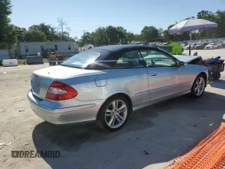 2006 Mercedes-Benz CLK 3.5L with VIN WDBTK56G86T056136, listed as a Copart auction lot 53261395 with 129,834 mi miles and Salvage Title. Bid and sale history available at carsss.com. Image 3.