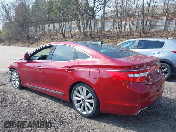 2016 Hyundai Azera Limited with VIN KMHFH4JG5GA524170, listed as a IAAI auction lot 42065814 with 73,607 mi miles and . Bid and sale history available at carsss.com. Image 3.