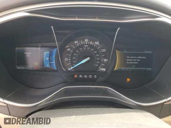 2014 Ford Fusion SE with VIN 3FA6P0HD5ER299477, listed as a Copart auction lot 54628495 with 198,256 mi miles and Clean Title. Bid and sale history available at DreamBid. Image 9.