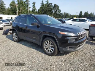 2014 Jeep Cherokee Limited with VIN 1C4PJMDS7EW291342, listed as a Copart auction lot 61446225 with 123,792 mi miles and Salvage title. Bid and sale history available at DreamBid. Image 4.