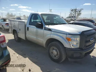 2012 Ford F-250 XL with VIN 1FDBF2A67CEC73025, listed as a Copart auction lot 75308984 with 107,018 mi miles and Salvage title. Bid and sale history available at DreamBid. Image 4.
