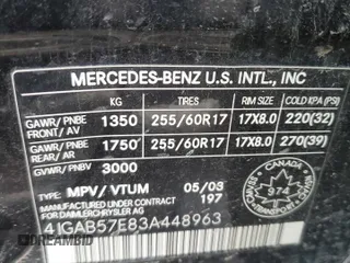 2003 Mercedes-Benz M 350 с VIN 4JGAB57E83A448963, выставлен на аукционе Copart как лот 50143534 с пробегом 214 818 миль миль и Списание • Salvage title. История ставок и продаж доступна на DreamBid. Изображение 13.