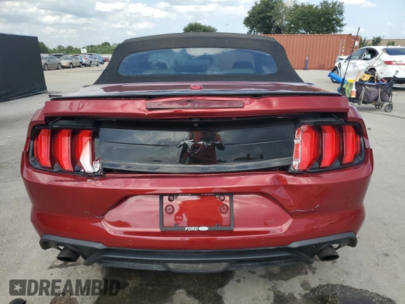2018 Ford Mustang EcoBoost Premium с VIN 1FATP8UH4J5135323, выставлен на аукционе Copart как лот 59313545 с пробегом 72 443 миль миль и Списание • Salvage title. История ставок и продаж доступна на DreamBid. Изображение 6.