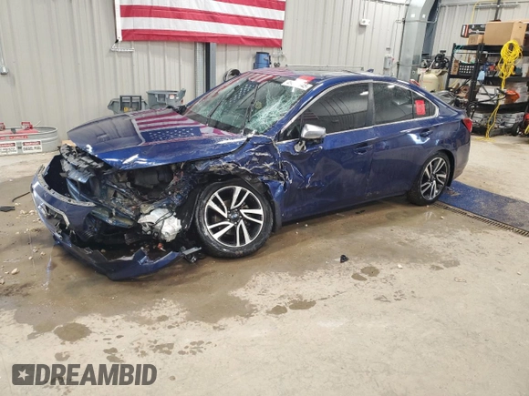 2017 Subaru Legacy Sport with VIN 4S3BNAS61H3055200, listed as a Copart auction lot 49849845 with 0 mi miles and Salvage Title. Bid and sale history available at carsss.com. Image 1.