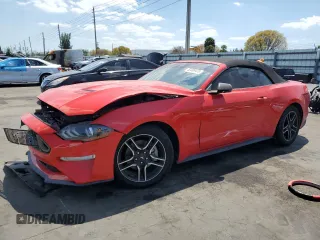 2018 Ford Mustang EcoBoost Premium with VIN 1FATP8UH4J5138707, listed as a Copart auction lot 52499475 with 92,254 mi miles and Salvage title. Bid and sale history available at DreamBid. Image 1.