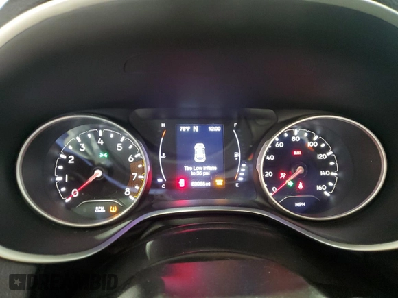 2020 Jeep Compass Latitude with VIN 3C4NJDBB8LT112495, listed as a Copart auction lot 60070765 with 63,055 mi miles and Salvage title. Bid and sale history available at DreamBid. Image 9.