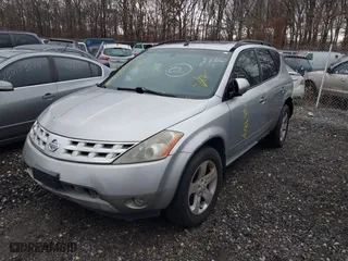 2003 Nissan Murano SL with VIN JN8AZ08W93W231004, listed as a IAAI auction lot 40941547 with 999,999 mi miles. Bid and sale history available at carsss.com. Image 2.