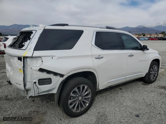 2023 Chevrolet Traverse Premier with VIN 1GNERKKW7PJ244684, listed as a Copart auction lot 45549415 with 23,633 mi miles and Salvage Title. Bid and sale history available at carsss.com. Image 3.