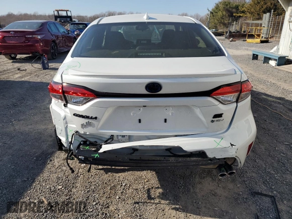 2025 Toyota Corolla Hybrid LE with VIN JTDBDMHE3S3017235, listed as a Copart auction lot 48109915 with 1,270 mi miles and Salvage Title. Bid and sale history available at carsss.com. Image 6.