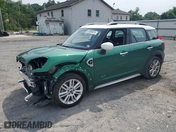 2023 MINI Countryman Cooper S with VIN WMZ83BR06P3P69166, listed as a Copart auction lot 62936015 with 12,153 mi miles and Salvage title. Bid and sale history available at DreamBid. Image 1.