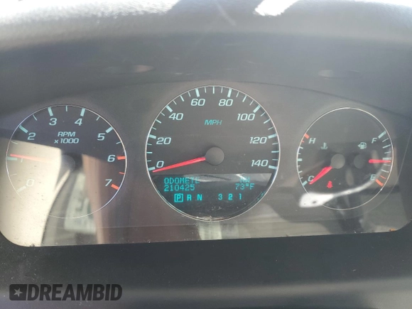 2011 Chevrolet Impala LT Fleet with VIN 2G1WG5EK7B1180445, listed as a Copart auction lot 48293765 with 210,425 mi miles and Salvage title. Bid and sale history available at DreamBid. Image 9.