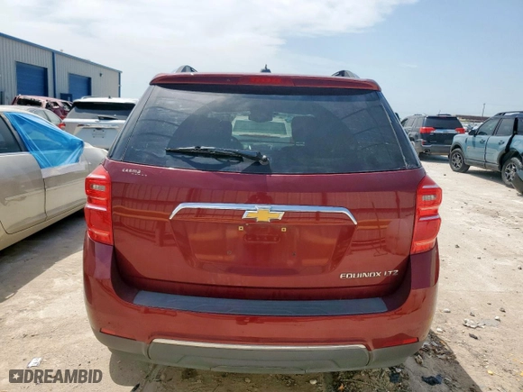 2016 Chevrolet Equinox LTZ with VIN 2GNALDEK1G6317100, listed as a Copart auction lot 52687065 with 99,102 mi miles and Salvage Title. Bid and sale history available at carsss.com. Image 6.