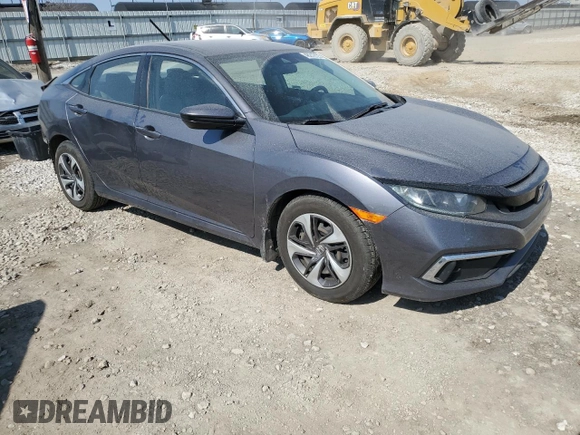 2019 Honda Civic Sedan LX with VIN 19XFC2F61KE020549, listed as a Copart auction lot 48212125 with 122,778 mi miles and Salvage Title. Bid and sale history available at carsss.com. Image 4.