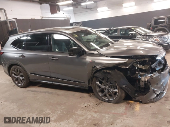 2024 Acura MDX w/A-Spec Package with VIN 5J8YE1H08RL001585, listed as a IAAI auction lot 42211267 with 14,307 mi miles and . Bid and sale history available at DreamBid. Image 13.