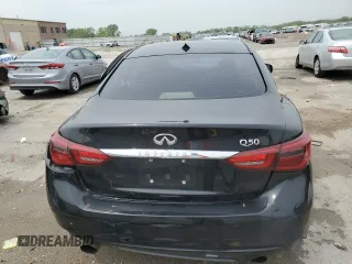 2018 Infiniti Q50 Luxe with VIN JN1EV7AP3JM357617, listed as a Copart auction lot 54531715 with 103,373 mi miles and Salvage title. Bid and sale history available at DreamBid. Image 6.