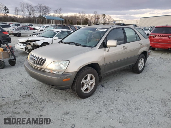 2002 Lexus RX 300 with VIN JTJHF10U520263577, listed as a Copart auction lot 41399495 with 180,833 mi miles and Clean Title. Bid and sale history available at DreamBid. Image 1.
