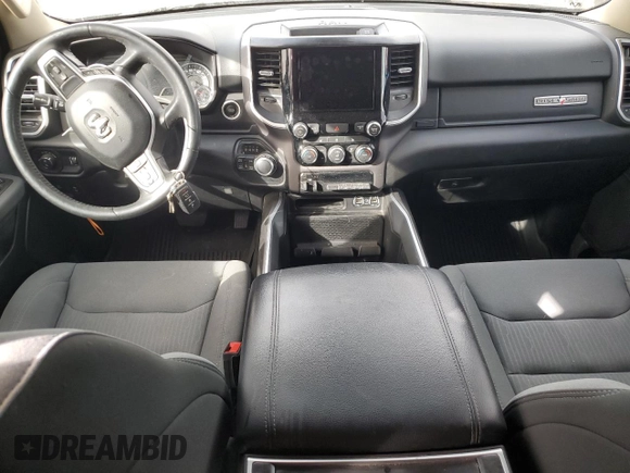 2020 Ram 1500 Big Horn with VIN 1C6SRFFM6LN201007, listed as a Copart auction lot 46459055 with 0 mi miles and Salvage Title. Bid and sale history available at carsss.com. Image 8.