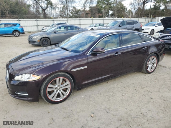 2013 Jaguar XJ with VIN SAJWA2G12DLV57581, listed as a Copart auction lot 84736054 with 91,779 mi miles and Salvage Title. Bid and sale history available at carsss.com. Image 1.