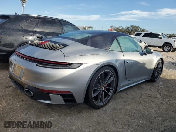2020 Porsche 911 Carrera S with VIN WP0CB2A97LS263546, listed as a Copart auction lot 75195014 with Not Provided miles and Salvage Title. Bid and sale history available at carsss.com. Image 3.