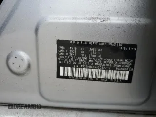2015 Subaru Legacy Premium with VIN 4S3BNBC6XF3032712, listed as a Copart auction lot 50701275 with 113,659 mi miles and Salvage Title. Bid and sale history available at carsss.com. Image 12.
