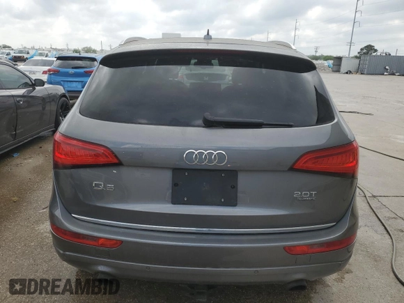 2017 Audi Q5 Premium Plus with VIN WA1L2AFP3HA031065, listed as a Copart auction lot 51498895 with 53,216 mi miles and Salvage Title. Bid and sale history available at carsss.com. Image 6.