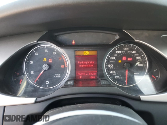 2011 Audi A4 Premium z VIN WAUAFAFL5BN055895, wystawiony jako Copart lot #42646705 z przebiegiem 136 372 mil mil oraz Czysty tytuł • Clean title. Historia ofert i sprzedaży dostępna na DreamBid. Obrazek 9.