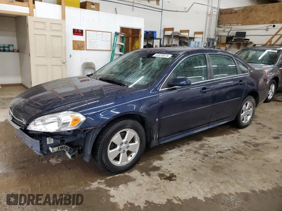 2009 Chevrolet Impala LT with VIN 2G1WT57KX91150682, listed as a Copart auction lot 54926875 with 95,362 mi miles and Salvage Title. Bid and sale history available at DreamBid. Image 1.