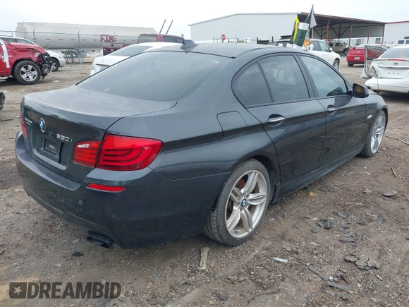 2013 BMW 5 Series 550i with VIN WBAFR9C55DDX80830, listed as a IAAI auction lot 41918926 with 141,544 mi miles and . Bid and sale history available at carsss.com. Image 4.