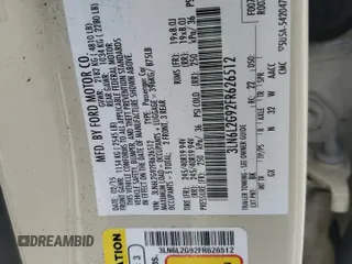 2015 Lincoln MKZ with VIN 3LN6L2G92FR626512, listed as a Copart auction lot 51475005 with 190,713 mi miles and Salvage title. Bid and sale history available at DreamBid. Image 14.