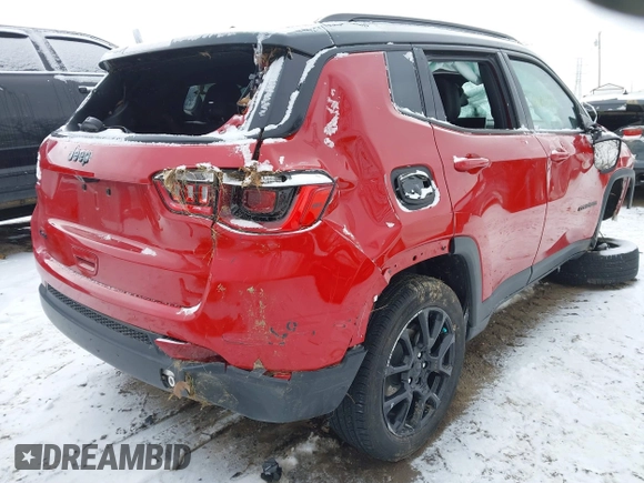 2023 Jeep Compass Latitude with VIN 3C4NJDBN9PT531729, listed as a IAAI auction lot 41620284 with 27,824 mi miles and . Bid and sale history available at DreamBid. Image 4.
