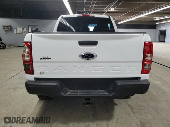 2023 Ford Ranger XL with VIN 1FTER4FH2PLE26247, listed as a Copart auction lot 53163535 with 27,444 mi miles and Salvage title. Bid and sale history available at DreamBid. Image 6.