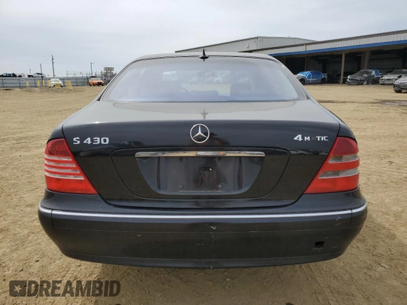 2005 Mercedes-Benz S-Class 4.3L with VIN WDBNG83J95A434518, listed as a Copart auction lot 48342505 with 0 mi miles and Salvage Title. Bid and sale history available at carsss.com. Image 6.