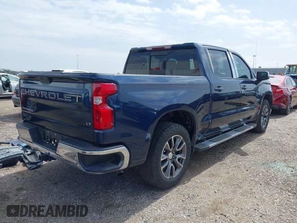 2020 Chevrolet Silverado 1500 LT with VIN 3GCPWCED9LG154491, listed as a IAAI auction lot 41668732 with 93,702 mi miles. Bid and sale history available at carsss.com. Image 4.