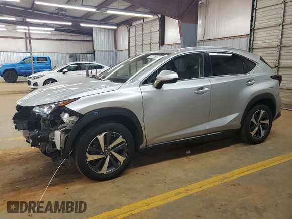 2019 Lexus NX 300h with VIN JTJBJRBZ9K2121314, listed as a Copart auction lot 57136075 with 56,744 mi miles and Salvage title. Bid and sale history available at DreamBid. Image 1.