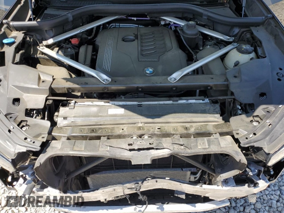 2023 BMW X5 xDrive40i with VIN 5UXCR6C08P9R06807, listed as a Copart auction lot 52030505 with 43,600 mi miles and Salvage title. Bid and sale history available at DreamBid. Image 13.
