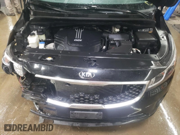 2015 Kia Sedona L with VIN KNDMA5C17F6025760, listed as a Copart auction lot 46440545 with 75,923 mi miles and Salvage Title. Bid and sale history available at DreamBid. Image 12.