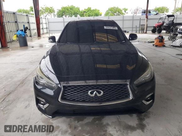 2020 Infiniti Q50 Luxe with VIN JN1EV7AP7LM201177, listed as a Copart auction lot 59437585 with 64,267 mi miles and Non repairable. Bid and sale history available at DreamBid. Image 5.